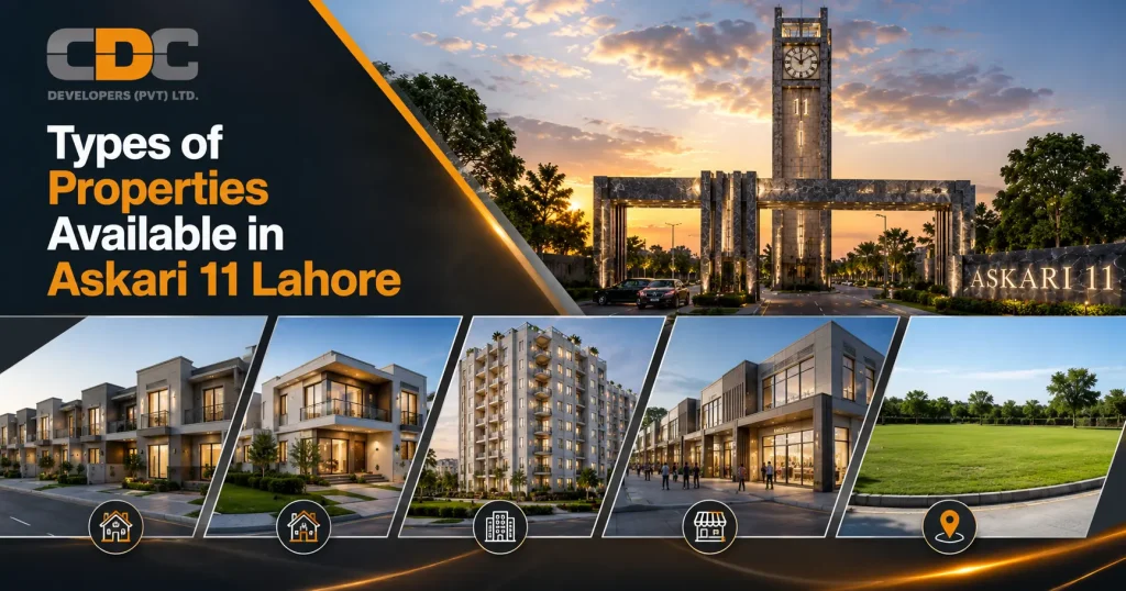 Types of Properties Available in Askari 11 Lahore

